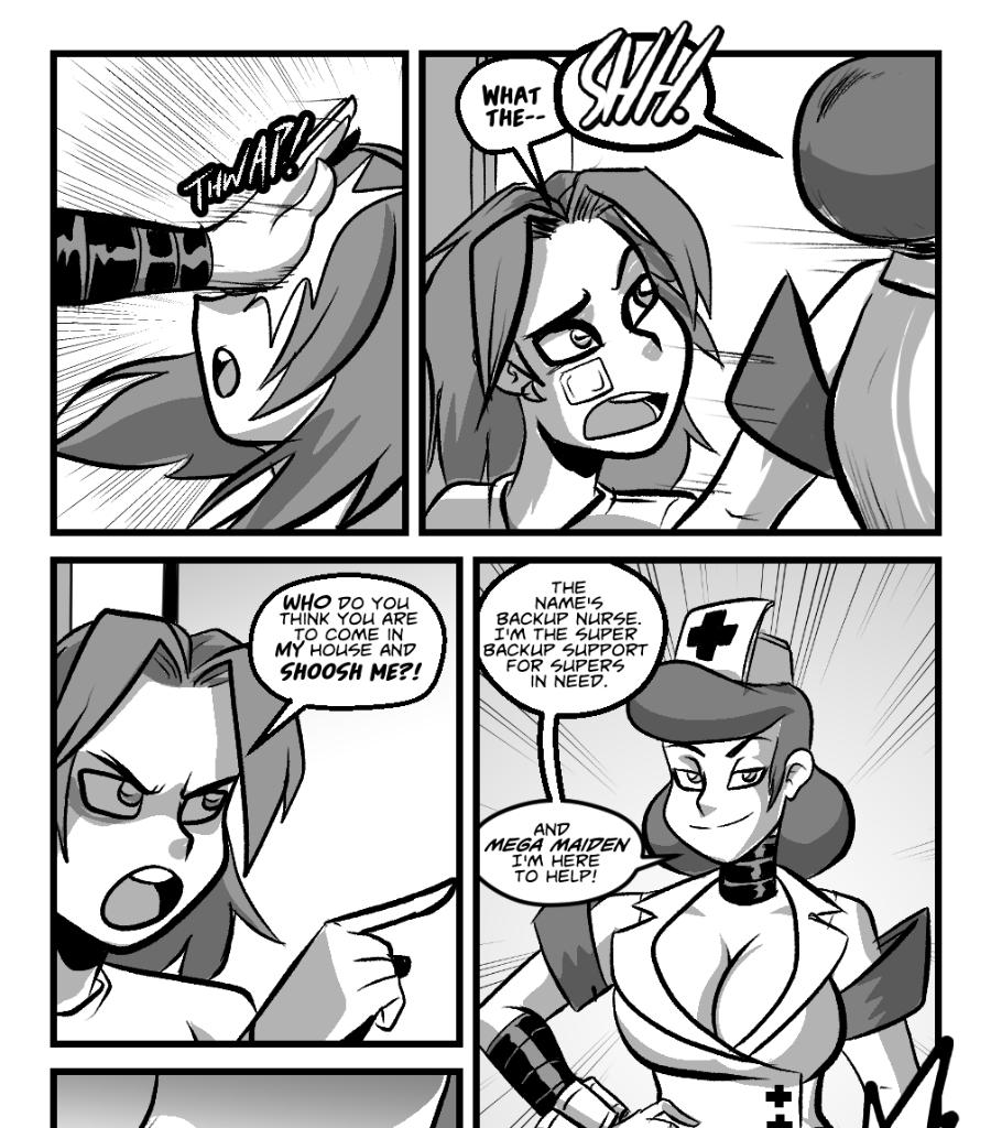 Mega Maiden - Episode 11, Page 4: 11 Back-up Support for Supers…?!