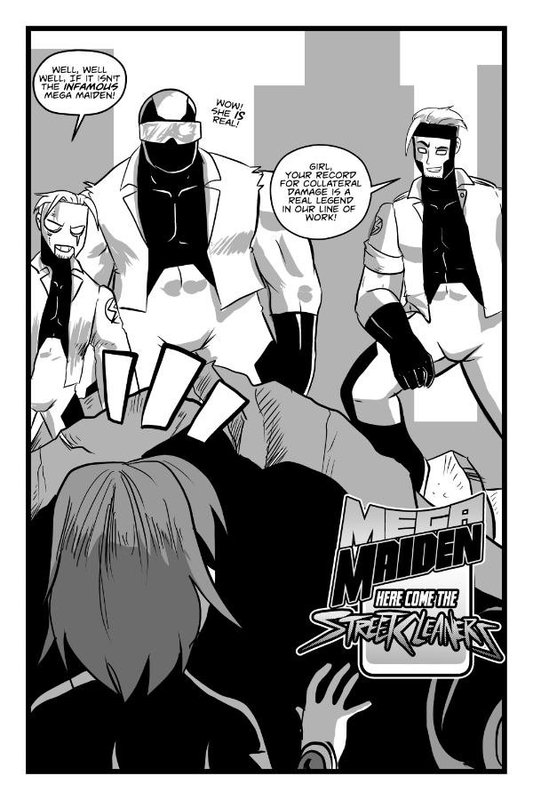 Mega Maiden - Episode 12, Page 2: 12  Here Come The Street Cleaners