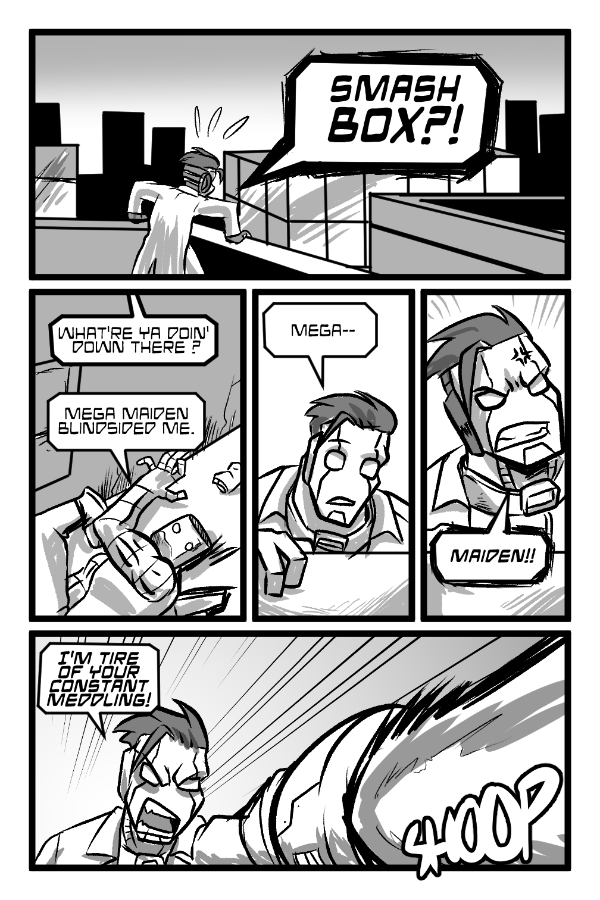 Mega Maiden - Episode 12, Page 16: 12  Here Come The Street Cleaners