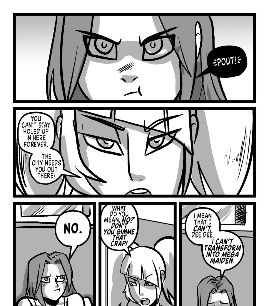 Mega Maiden - Episode 13, Page 2: 13 ...Powerless?!