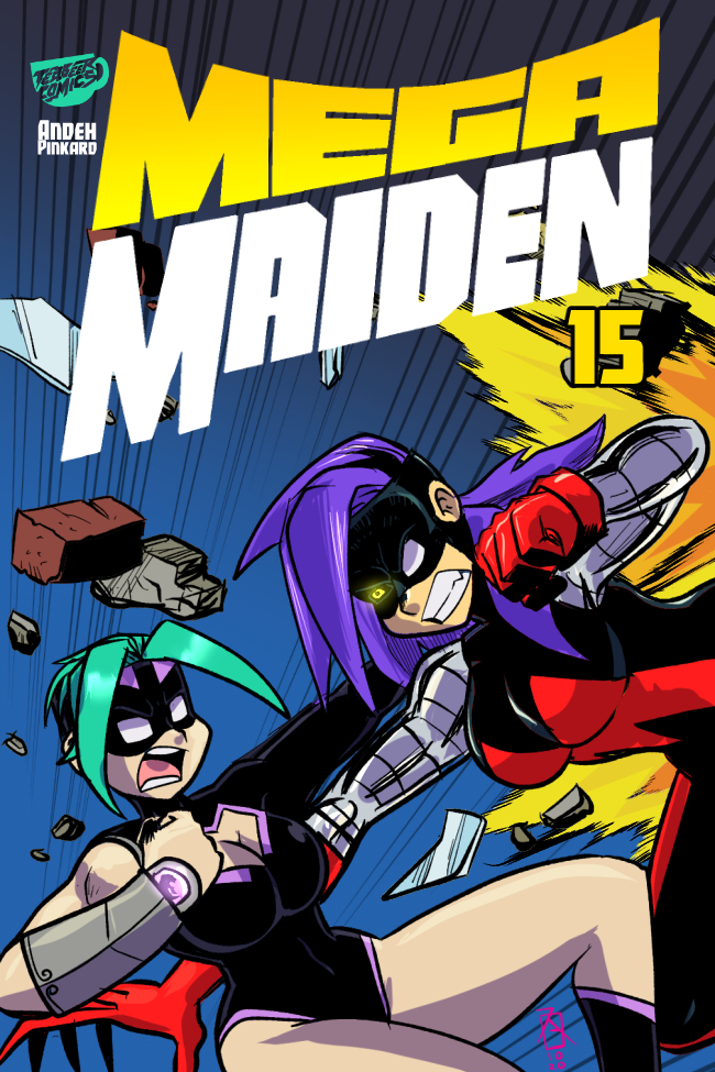 Mega Maiden - Episode 15, Page 1: 15 THROWDOWN!!