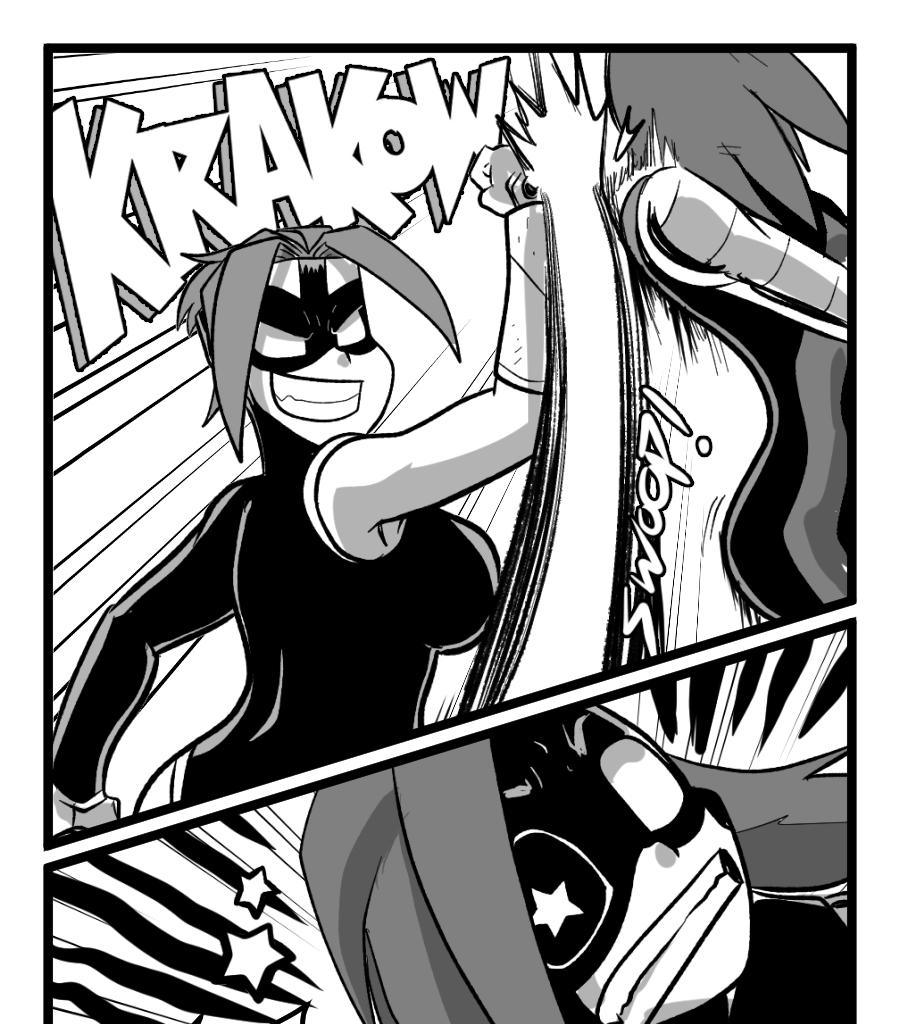 Mega Maiden - Episode 15, Page 11: 15 THROWDOWN!!