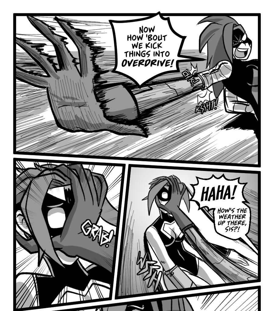 Mega Maiden - Episode 15, Page 13: 15 THROWDOWN!!