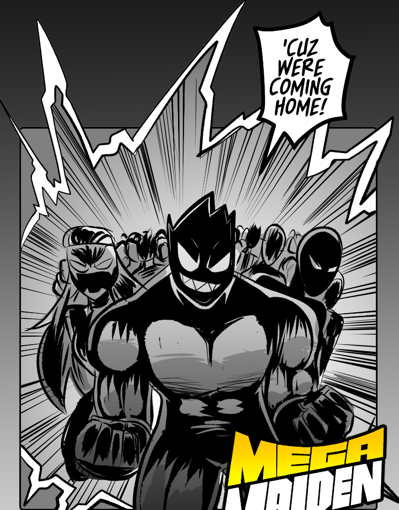 Mega Maiden - Episode 17, Page 4: 17 Death Comes Ripping!