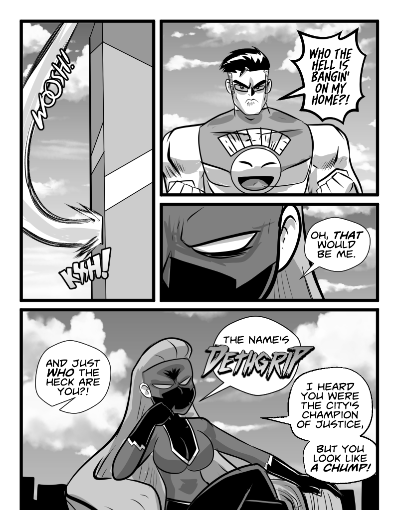 Mega Maiden - Episode 17, Page 9: 17 Death Comes Ripping!