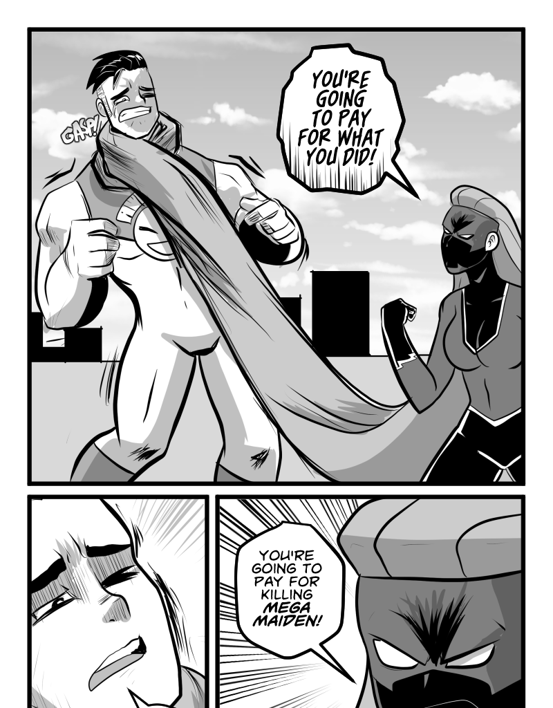 Mega Maiden - Episode 17, Page 13: 17 Death Comes Ripping!