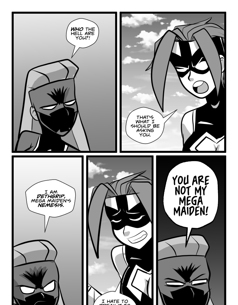 Mega Maiden - Episode 17, Page 17: 17 Death Comes Ripping!