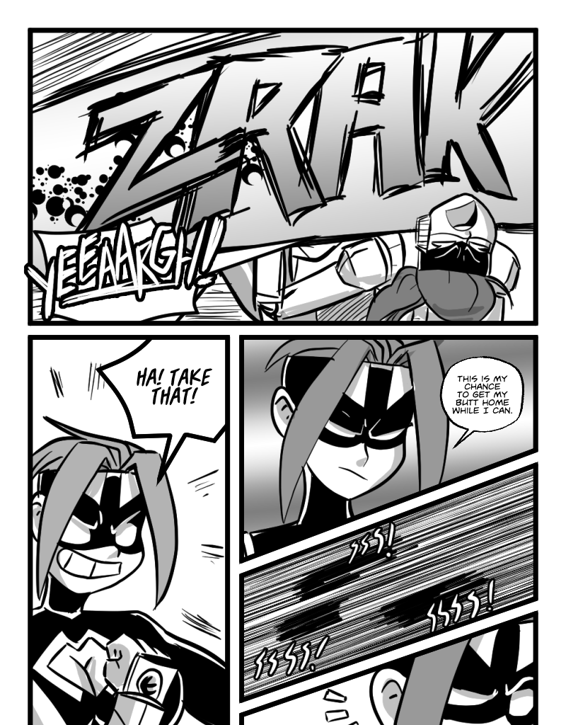 Mega Maiden - Episode 19, Page 9: 19 Run Mega, Run!