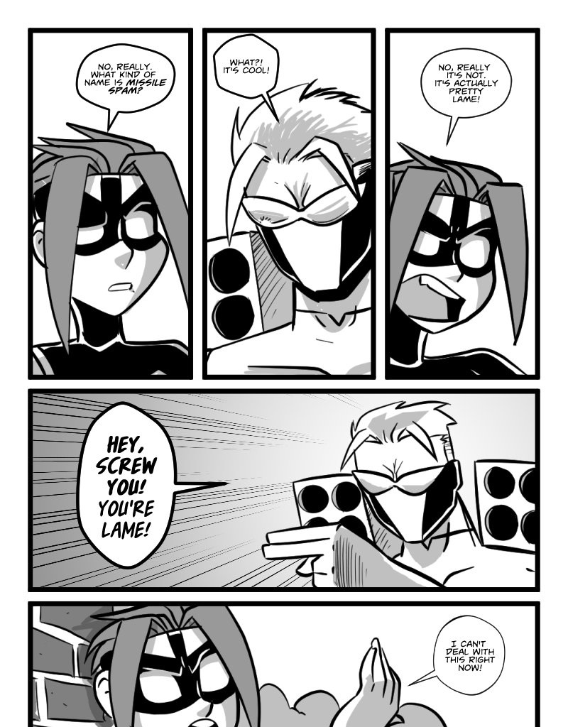 Mega Maiden - Episode 19, Page 12: 19 Run Mega, Run!