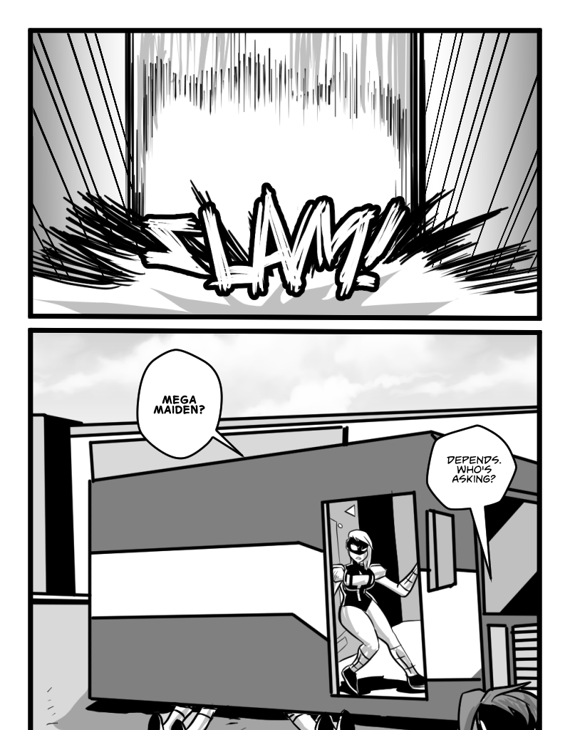 Mega Maiden - Episode 19, Page 15: 19 Run Mega, Run!