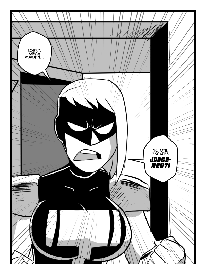 Mega Maiden - Episode 19, Page 17: 19 Run Mega, Run!