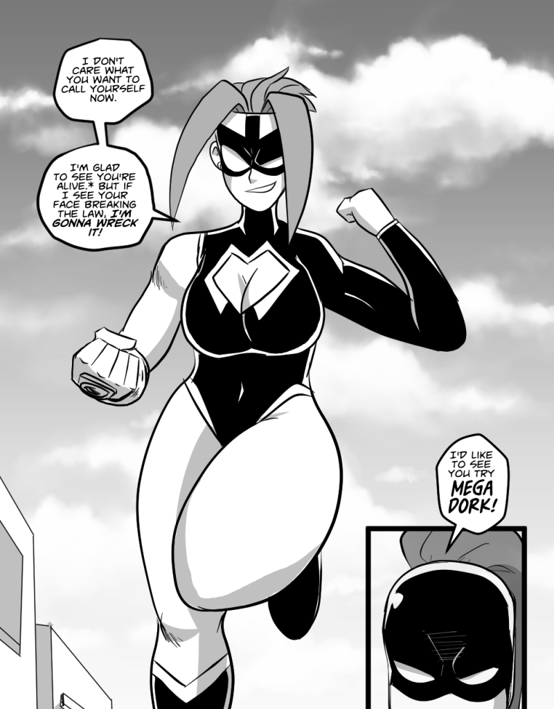 Mega Maiden - Episode 23, Page 8: 23 Back to normal....?