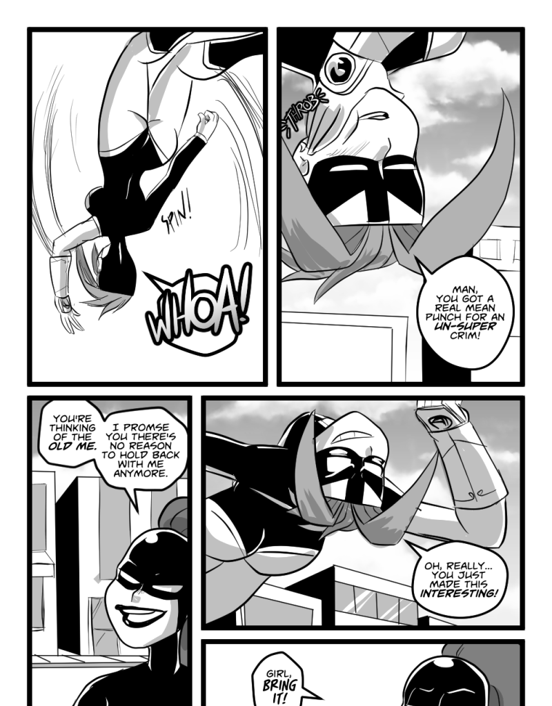 Mega Maiden - Episode 23, Page 11: 23 Back to normal....?
