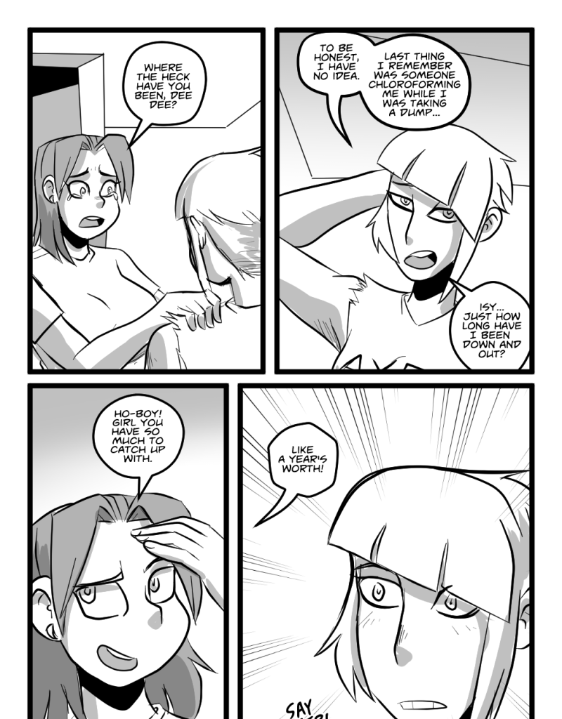 Mega Maiden - Episode 23, Page 16: 23 Back to normal....?