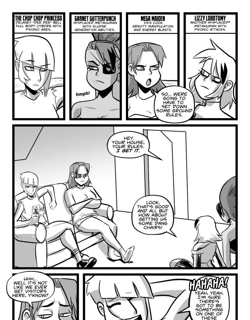 Mega Maiden - Episode 25, Page 2: 25 Geek Out, Freak Out!