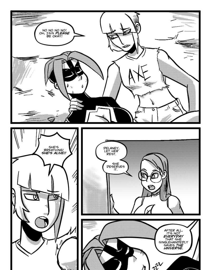 Mega Maiden - Episode 28, Page 19: 28 Trials End