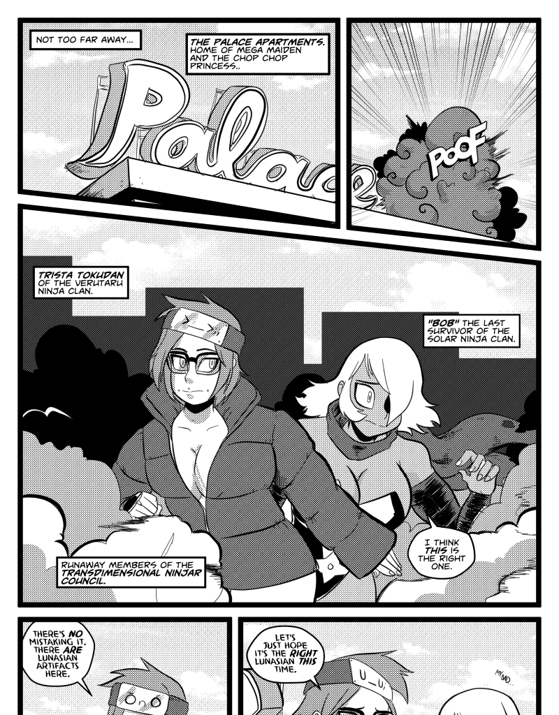 Mega Maiden - Episode 31, Page 9: 31 Space Ninjas?!