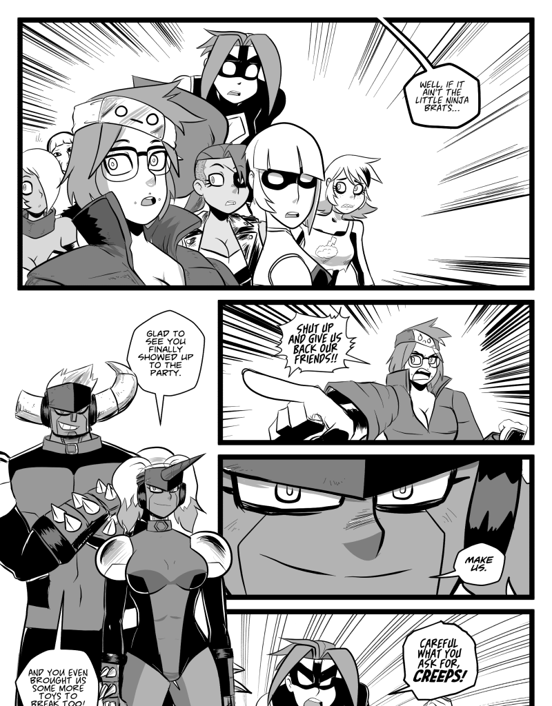 Mega Maiden - Episode 32, Page 9: 32 - 1,2,3 Slam!