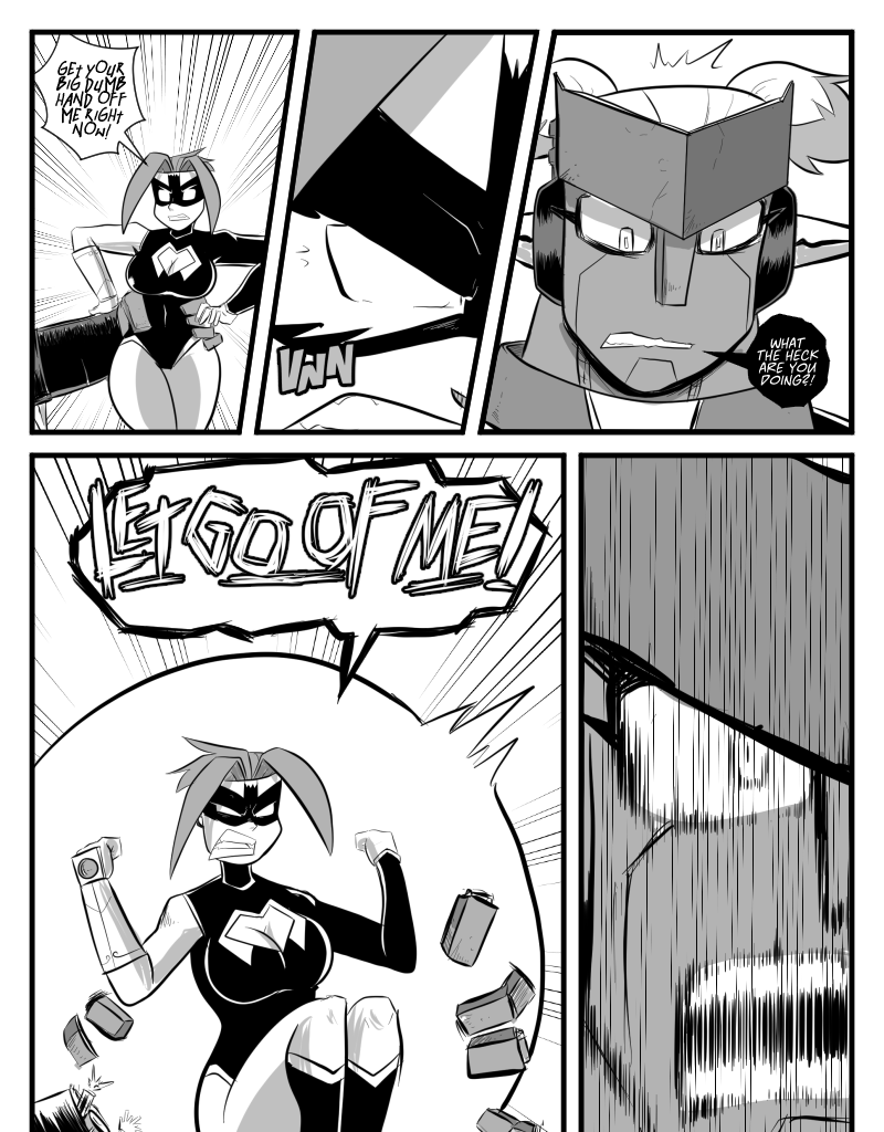 Mega Maiden - Episode 34, Page 4: 34 Pushed to the Limit!