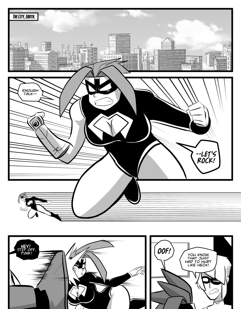 Mega Maiden - Episode 34, Page 8: 34 Pushed to the Limit!