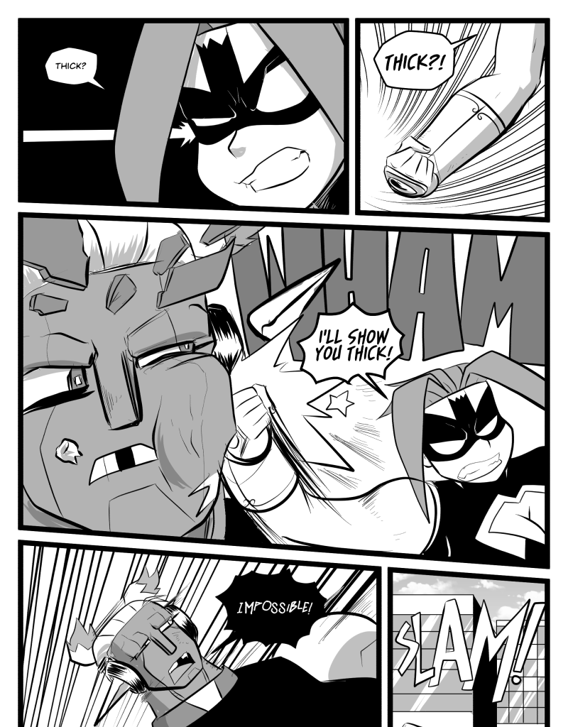 Mega Maiden - Episode 34, Page 12: 34 Pushed to the Limit!