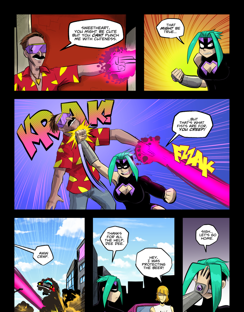 Mega Maiden - Episode 35, Page 9: 35 The Girls are back in town