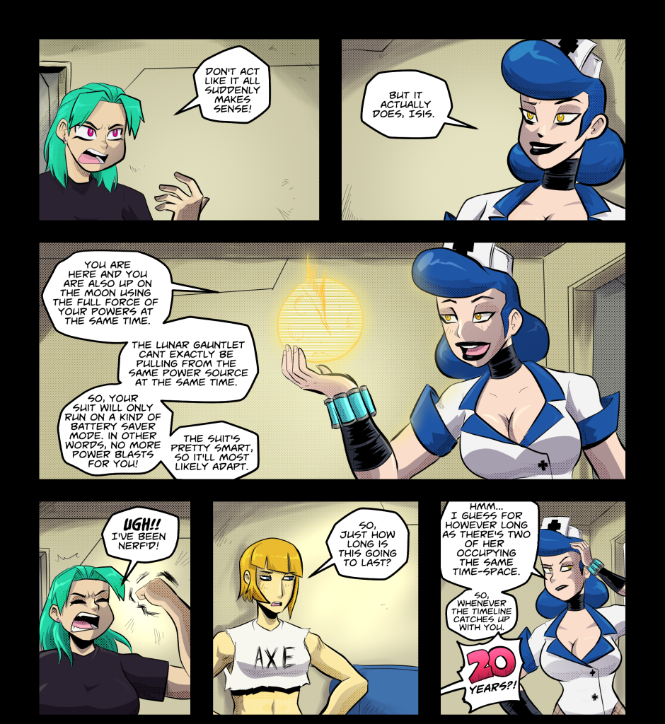 Mega Maiden - Episode 35, Page 12: 35 The Girls are back in town