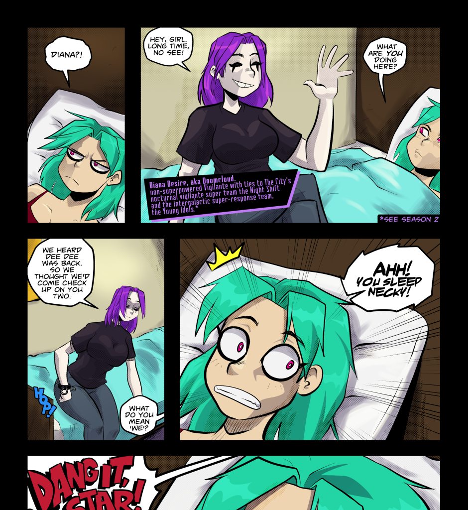 Mega Maiden - Episode 35, Page 16: 35 The Girls are back in town