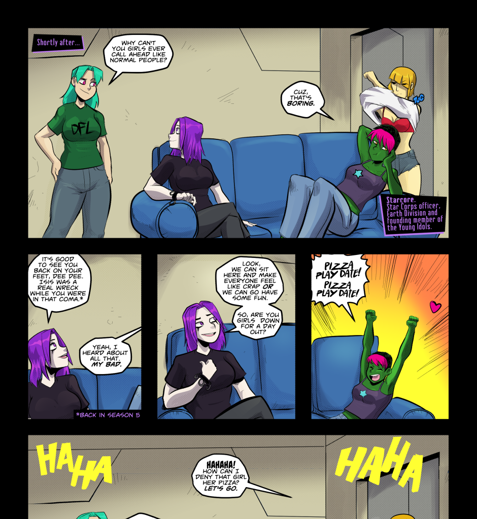 Mega Maiden - Episode 35, Page 17: 35 The Girls are back in town
