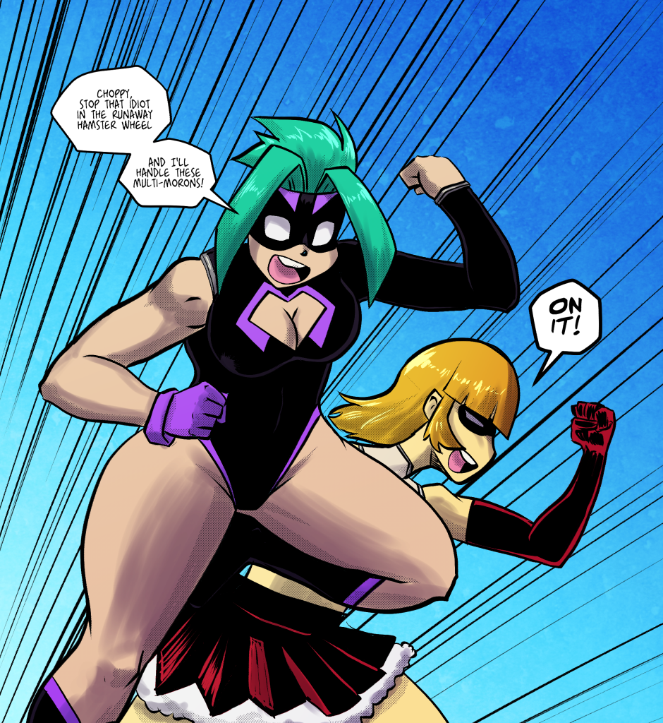 Mega Maiden - Episode 38, Page 13: 38 The Chaos Engine