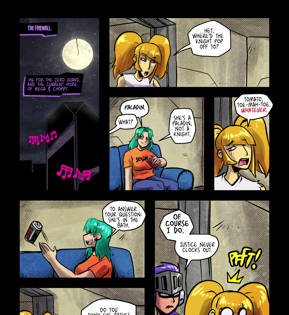 Mega Maiden - Episode 39, Page 12: Chapter 39 Enter the Paladin Princess