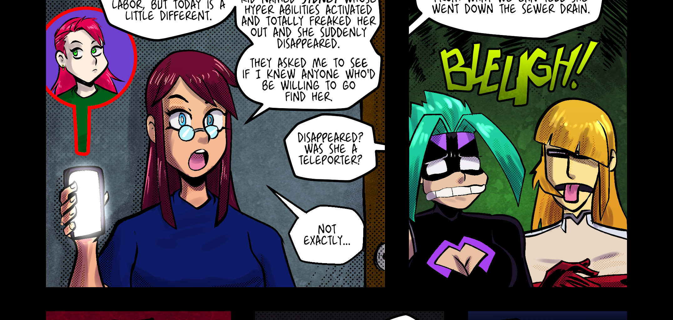 Mega Maiden - Episode 40, Page 4: 40 Into the Underground