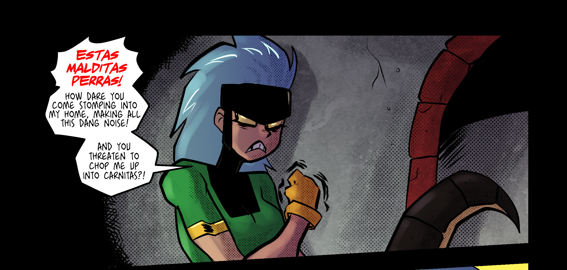 Mega Maiden - Episode 40, Page 13: 40 Into the Underground
