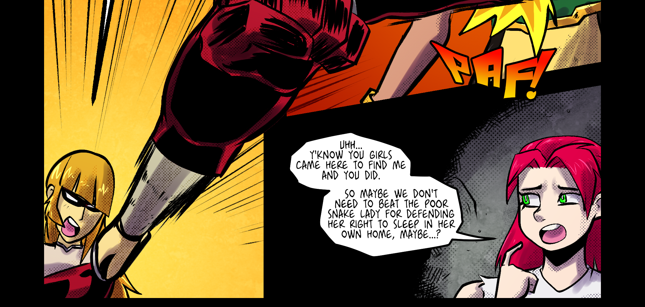 Mega Maiden - Episode 40, Page 14: 40 Into the Underground