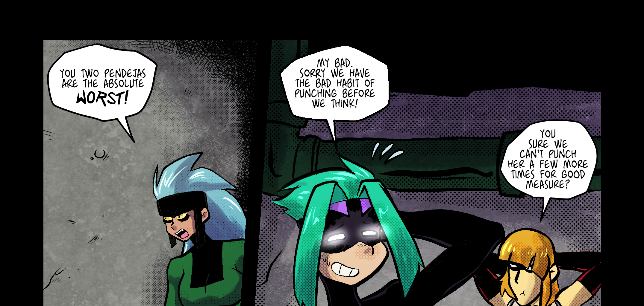 Mega Maiden - Episode 40, Page 15: 40 Into the Underground