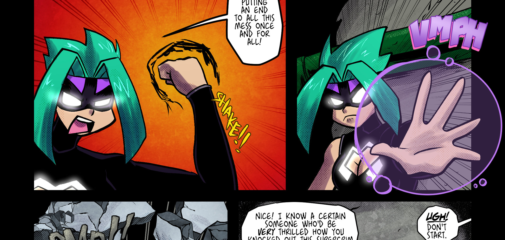 Mega Maiden - Episode 40, Page 17: 40 Into the Underground