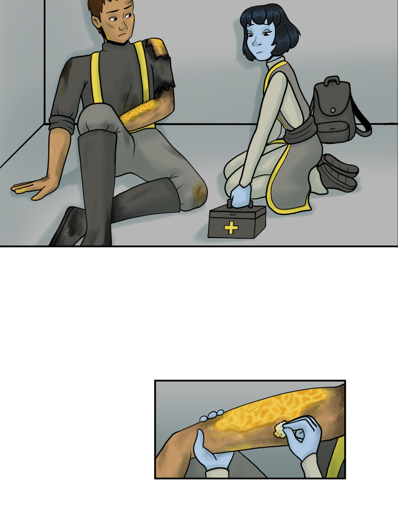 Night Drop_OldVersion - Episode 3, Page 3: The Wounded Sailor