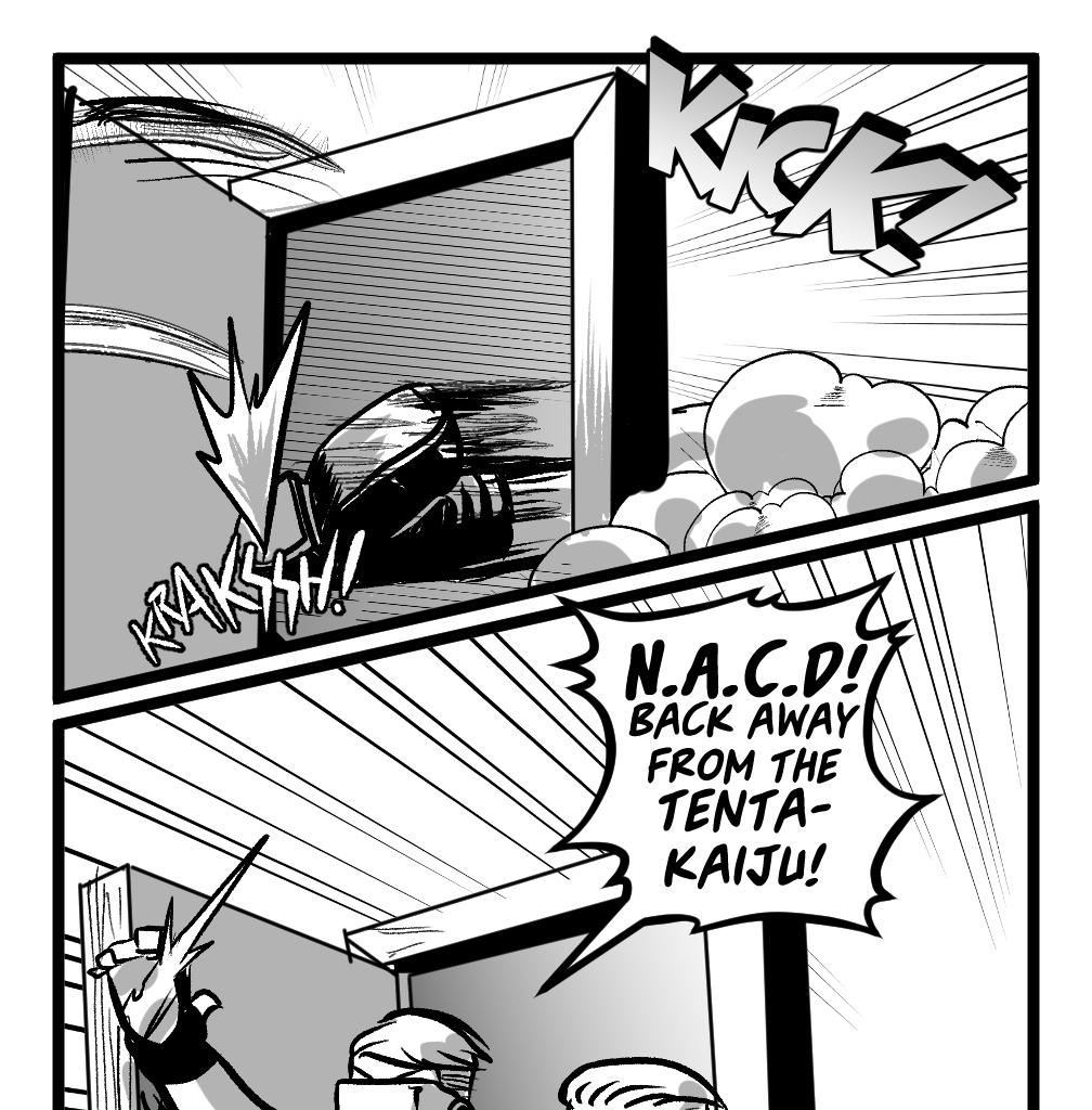 Junk Ship - Episode 19, Page 1: 18 NACD! Freeze!