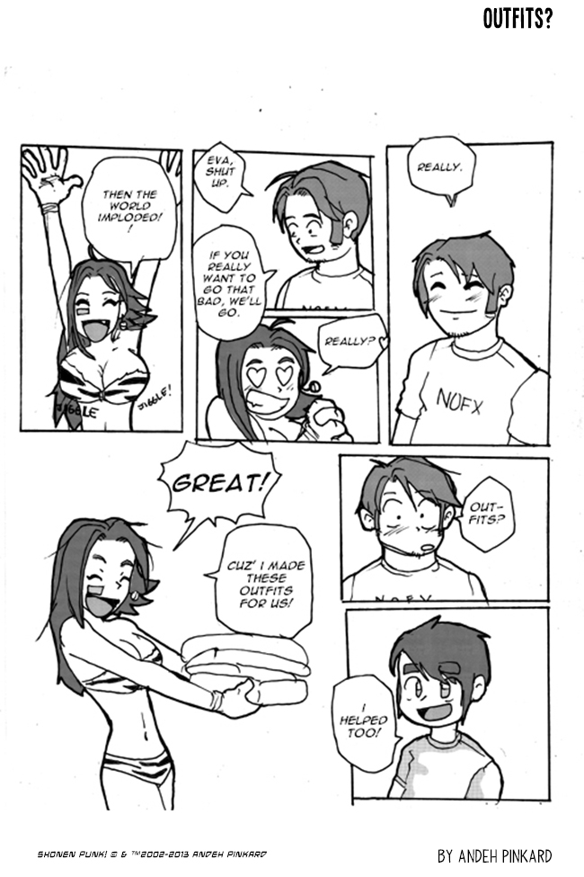 Shonen Punk! - Episode 46, Page 1: 045 Outfits