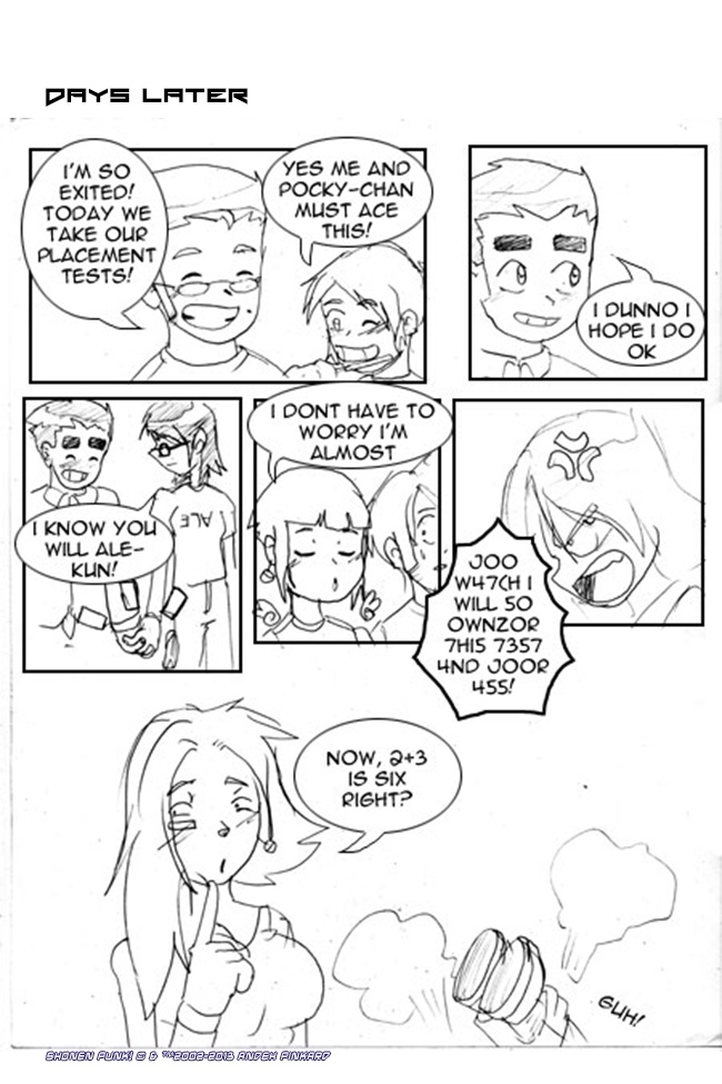 Shonen Punk! - Episode 71, Page 1: 069 test time!