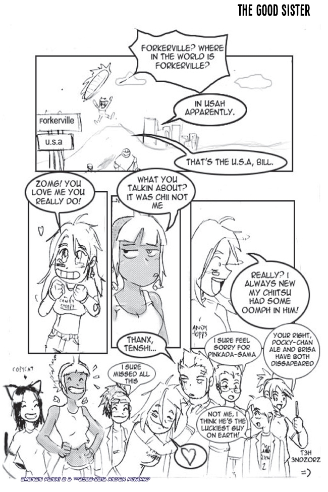 Shonen Punk! - Episode 100, Page 1: 099 the good sister