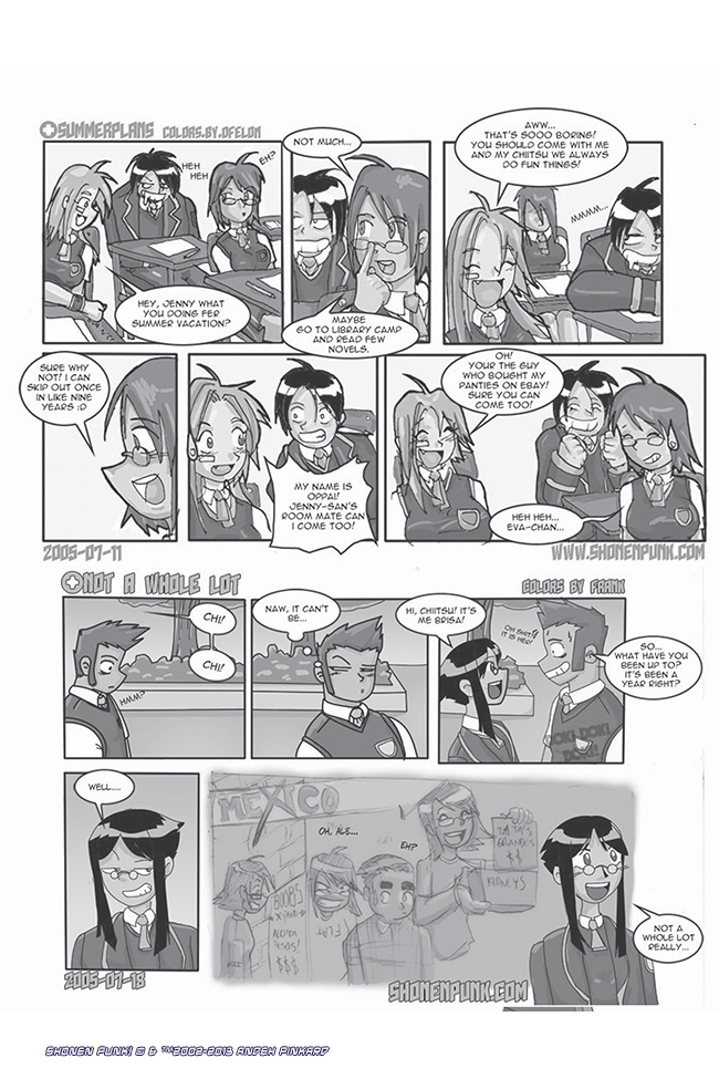 Shonen Punk! - Episode 107, Page 1: 105 Summer plans