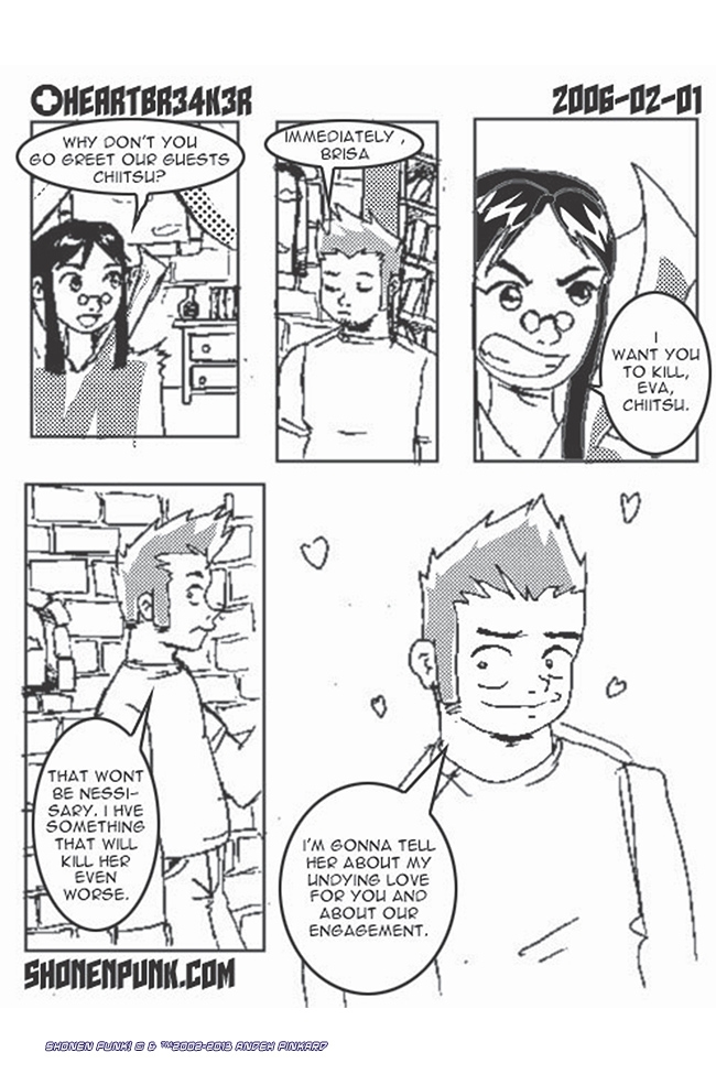 Shonen Punk! - Episode 121, Page 1: 119 HEARTBR34K3R