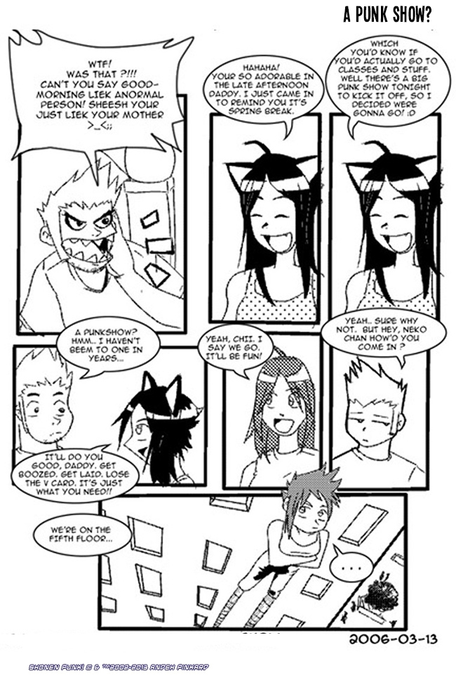 Shonen Punk! - Episode 131, Page 1: 128 a punk show