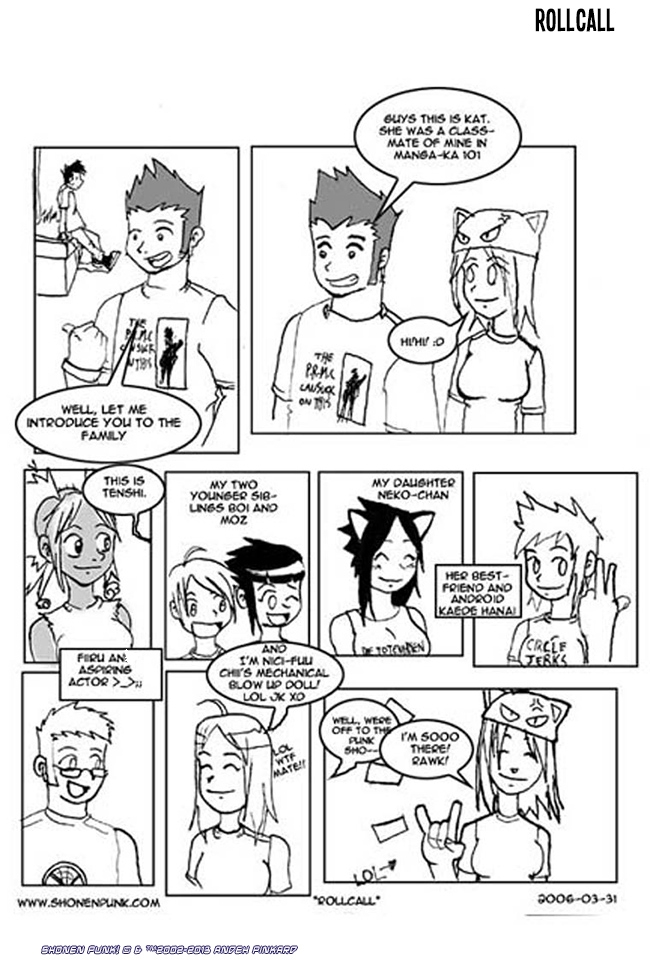 Shonen Punk! - Episode 135, Page 1: 132 Roll Call