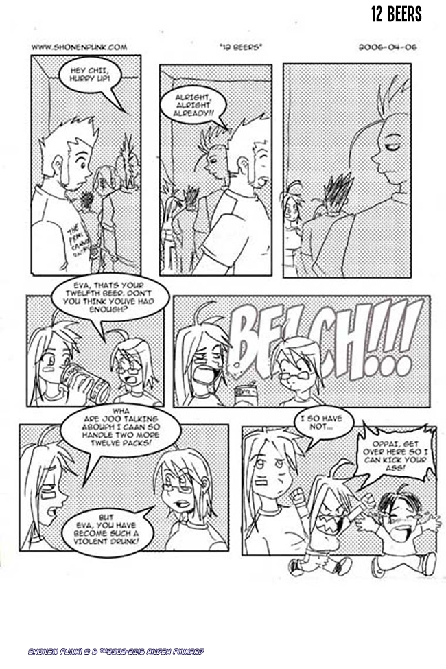 Shonen Punk! - Episode 136, Page 1: 133 12 Beers