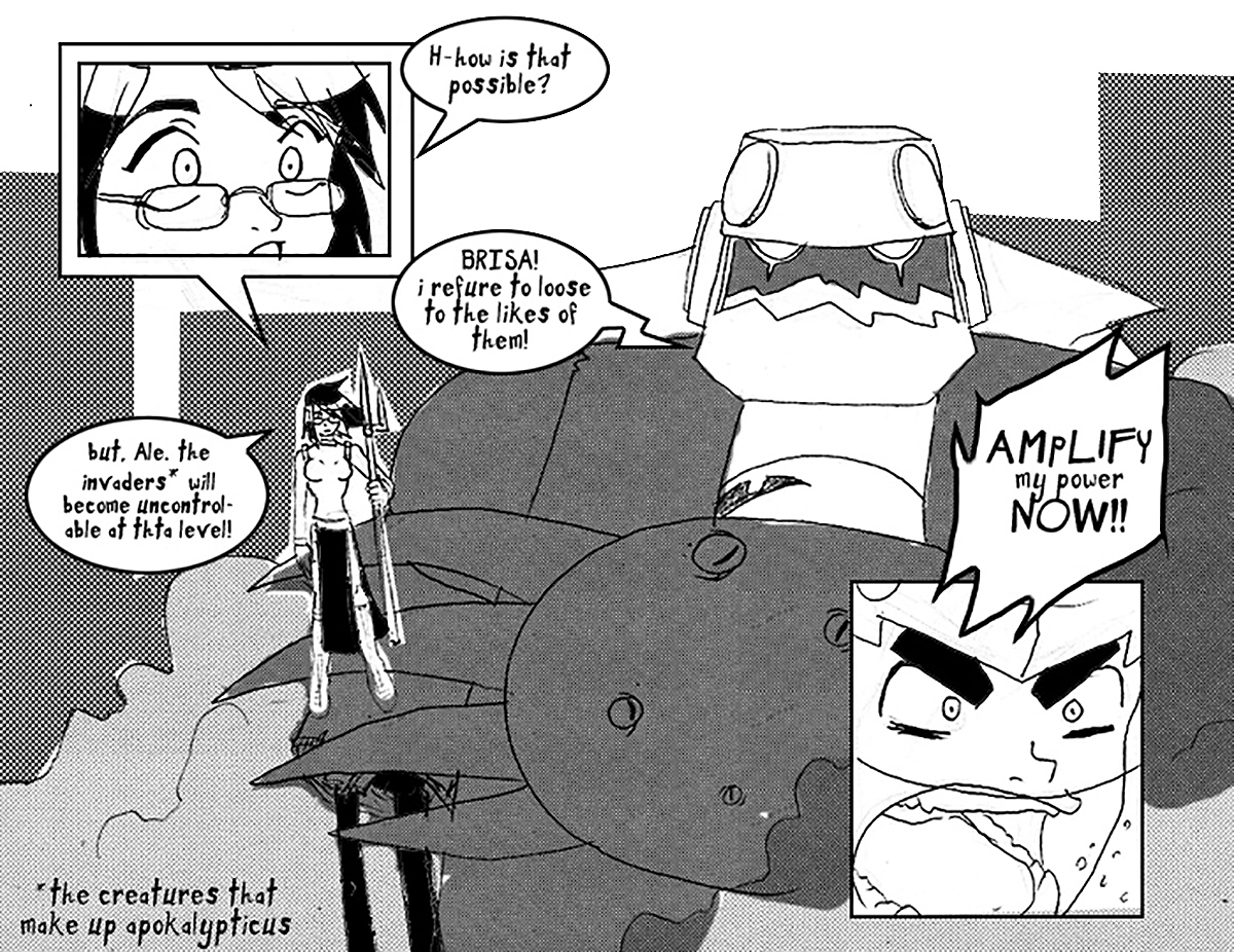 Shonen Punk! - Episode 210, Page 1: 207-208 danger! danger ale tamadan!