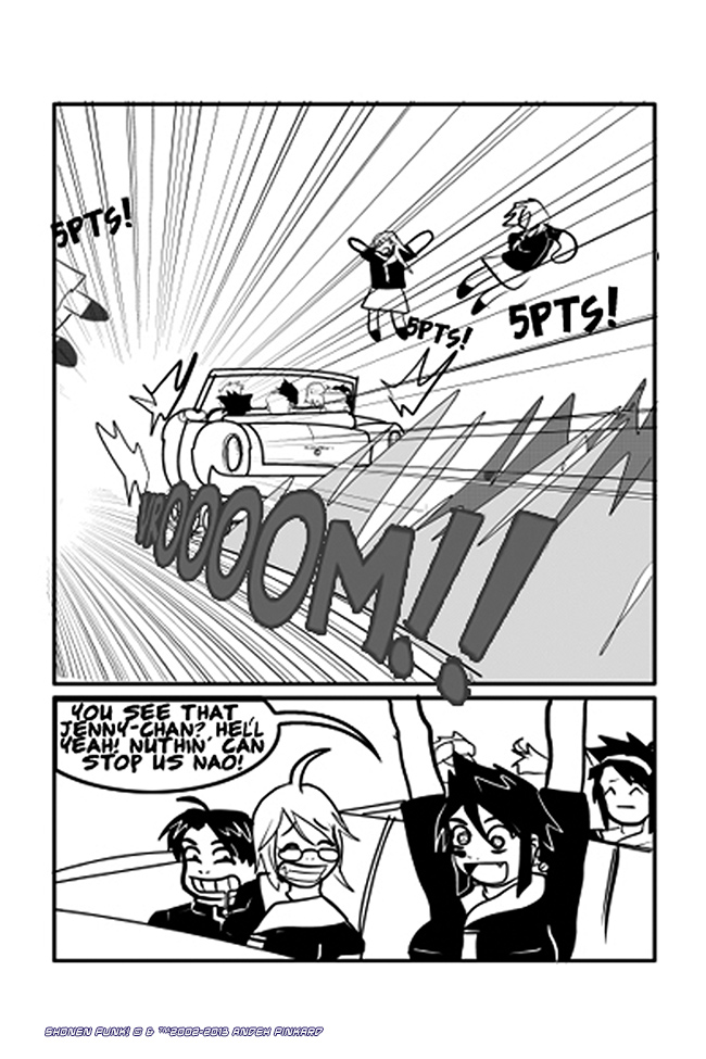 Shonen Punk! - Episode 285, Page 1: 283 Death Race 2000!