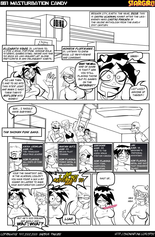 Shonen Punk! - Episode 442, Page 1: 438 Masturbation Candy