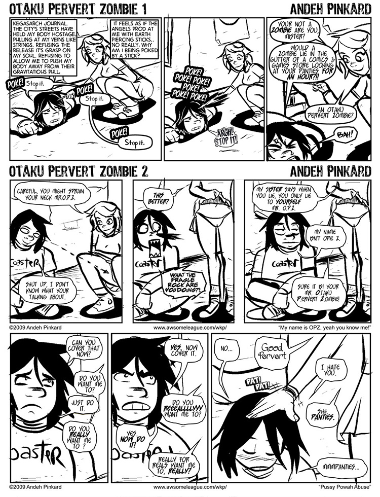 Shonen Punk! - Episode 547, Page 1: 538 Otaku Pervert Zombie